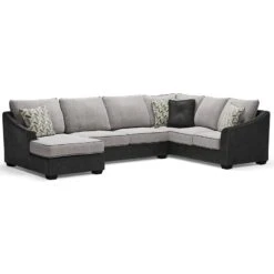 Bilgray Pewter Left Chaise Sectional -Signature Design by Ashley 5500316 34 49 sectional 3 1