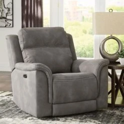Next-Gen DuraPella Slate Power Reclining Living Room Set W/ Adjustable Headrests -Signature Design by Ashley 5930113 recliner 1