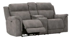 Next-Gen DuraPella Slate Power Reclining Sectional Set W/ Adjustable Headrests -Signature Design by Ashley 5930118 loveseat 5 1