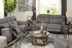 Next-Gen DuraPella Slate Power Reclining Living Room Set W/ Adjustable Headrests -Signature Design by Ashley 5930147 5930118 T234 set 3