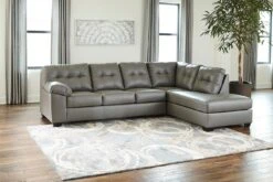 Donlen Gray Right Chaise Sectional