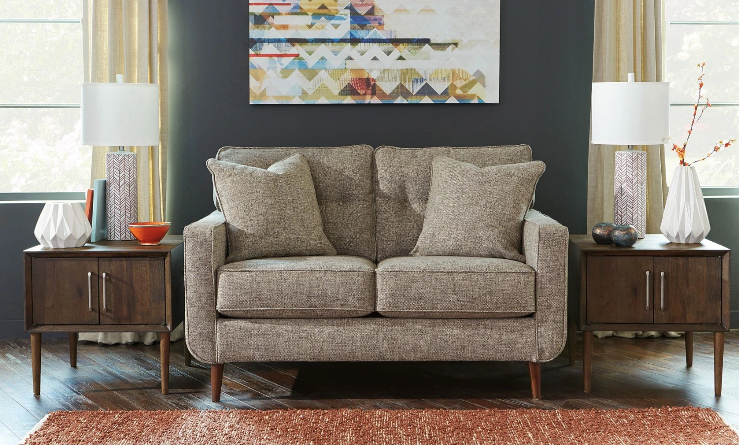 Chento Jute Loveseat 2 Chento Jute Loveseat - Image 2