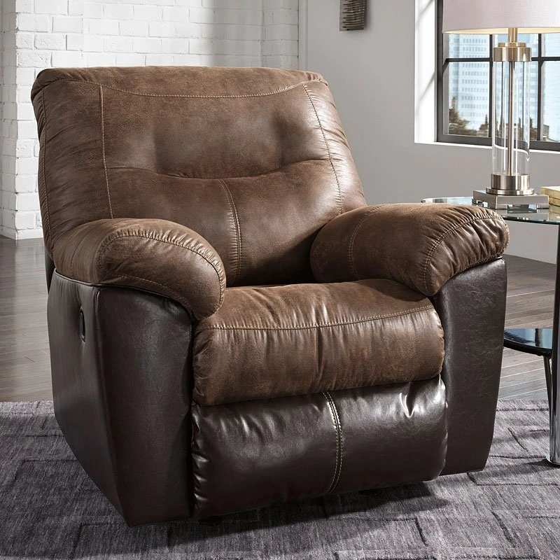 Follett Coffee Rocker Recliner 1 Follett Coffee Rocker Recliner