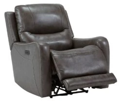 Galahad Smoke Zero Wall Recliner W/ Air Massage System -Signature Design by Ashley 6610306 recliner 6