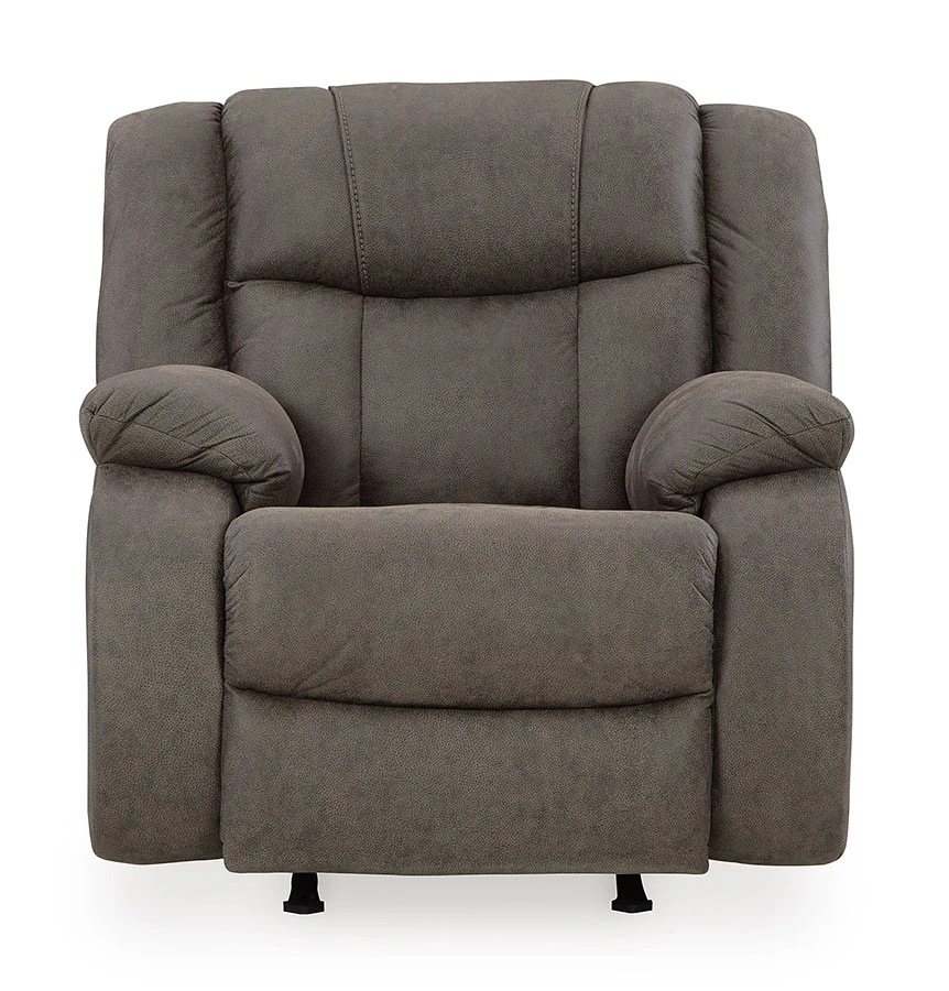 First Base Gunmetal Rocker Recliner 3 First Base Gunmetal Rocker Recliner - Image 3
