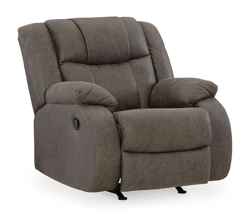 First Base Gunmetal Rocker Recliner 4 First Base Gunmetal Rocker Recliner - Image 4