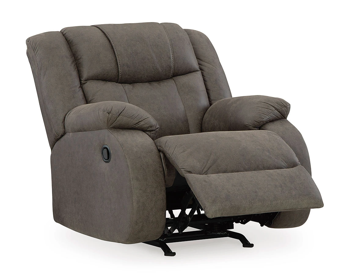 First Base Gunmetal Rocker Recliner 5 First Base Gunmetal Rocker Recliner - Image 5