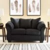 Darcy Black Loveseat