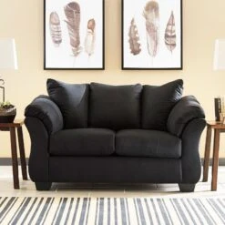 Darcy Black Loveseat
