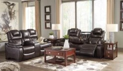 Warnerton Chocolate Power Reclining Living Room Set -Signature Design by Ashley 7540715 7540718 T864 lr set 3