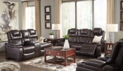 Warnerton Chocolate Power Reclining Living Room Set -Signature Design by Ashley 7540715 7540718 lr set 4