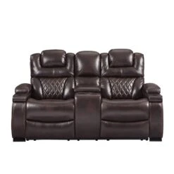 Warnerton Chocolate Power Reclining Living Room Set -Signature Design by Ashley 7540718 loveseat 4
