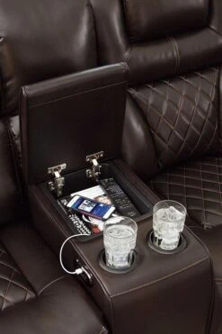 Warnerton Chocolate Power Reclining Sectional Set W/ Adjustable Headrests -Signature Design by Ashley 7540737 77 08 sectional 5