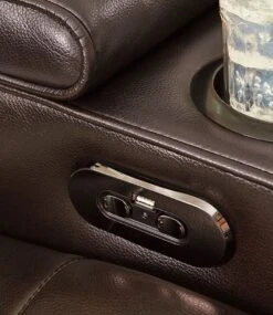 Warnerton Chocolate Power Reclining Sectional Set W/ Adjustable Headrests -Signature Design by Ashley 7540737 77 08 sectional 6