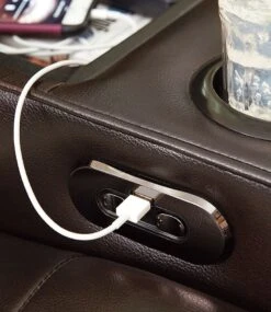 Warnerton Chocolate Power Reclining Sectional Set W/ Adjustable Headrests -Signature Design by Ashley 7540737 77 08 sectional 7