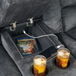 Capehorn Granite Reclining Living Room Set -Signature Design by Ashley 7690294 loveseat 4