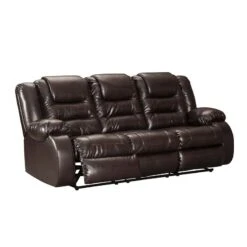Vacherie Chocolate Reclining Sofa -Signature Design by Ashley 7930788 sofa chocolate 3