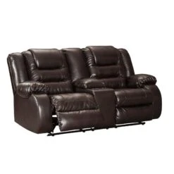 Vacherie Chocolate Double Reclining Loveseat W/ Console -Signature Design by Ashley 7930794 loveseat chocolate 3