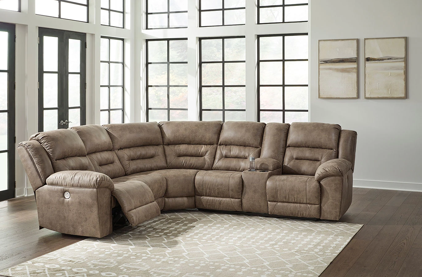 Ravenel Fossil Power Reclining Sectional 9 Ravenel Fossil Power Reclining Sectional - Image 9