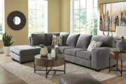 Dalhart Charcoal Sectional Set
