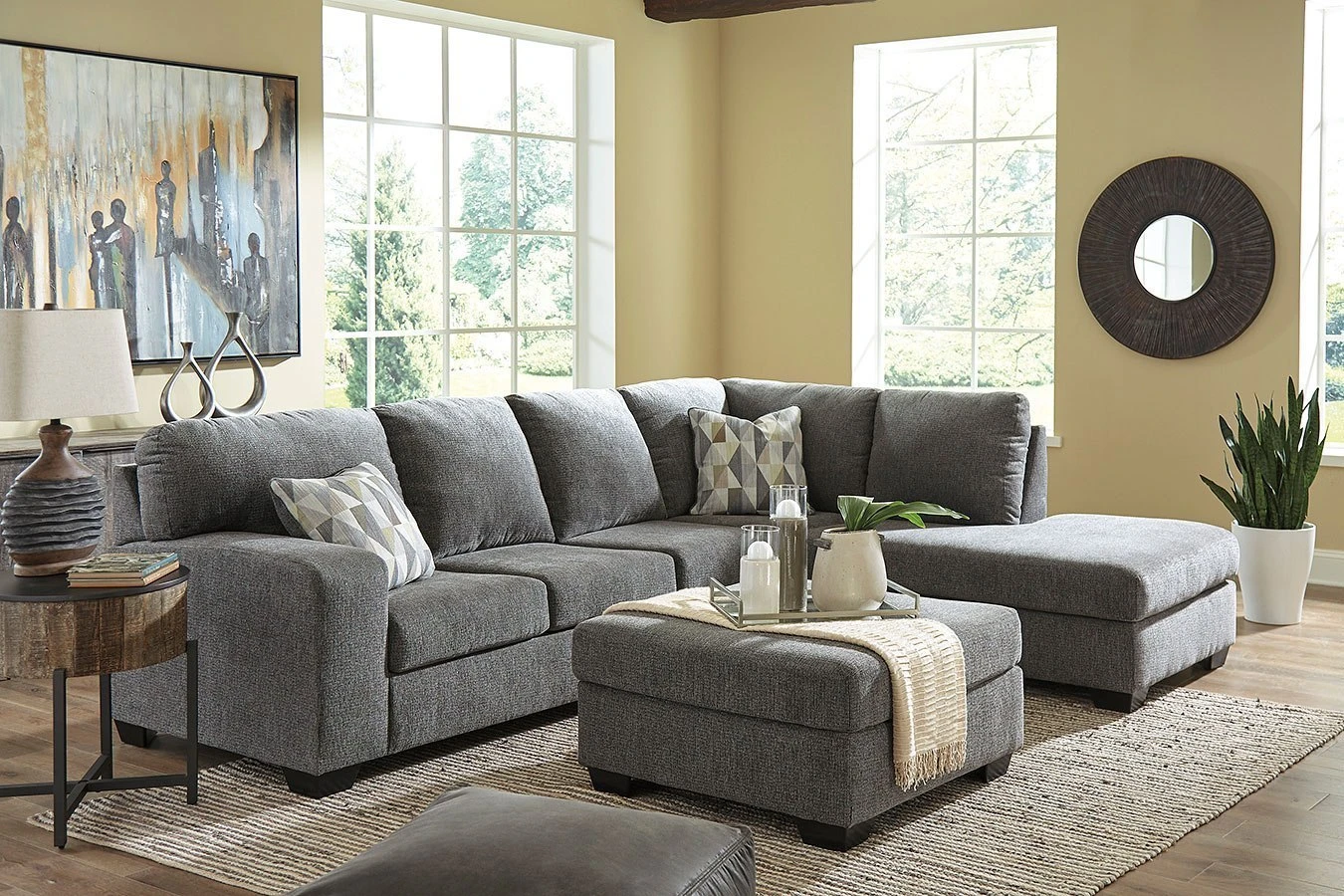 Dalhart Charcoal Sectional Set 6 Dalhart Charcoal Sectional Set - Image 6