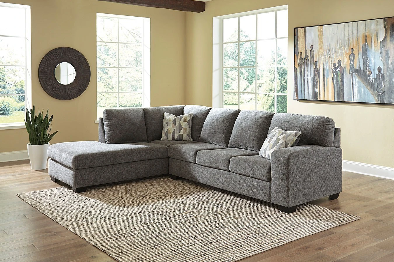 Dalhart Charcoal Sectional Set 2 Dalhart Charcoal Sectional Set - Image 2