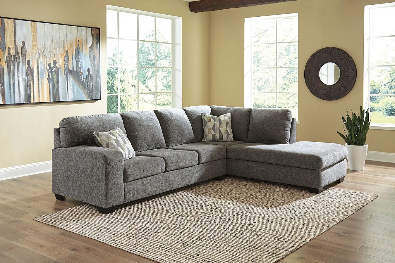 Dalhart Charcoal Sectional Set 3 Dalhart Charcoal Sectional Set - Image 3
