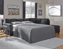 Altari Slate Right Chaise Sectional W/ Sleeper