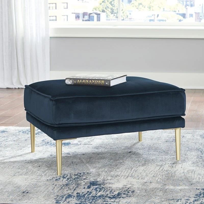 Macleary Navy Ottoman 1 Macleary Navy Ottoman