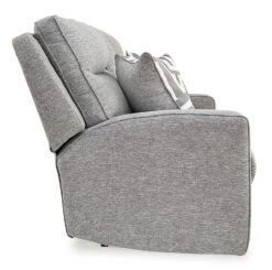 Biscoe Pewter Power Reclining Console Loveseat W/ Adjustable Headrests -Signature Design by Ashley 9050318 loveseat 7