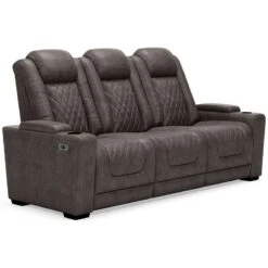HyllMont Gray Power Reclining Living Room Set W/ Adjustable Headrests -Signature Design by Ashley 9300315 sofa 5