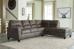 Navi Smoke Right Chaise Sectional