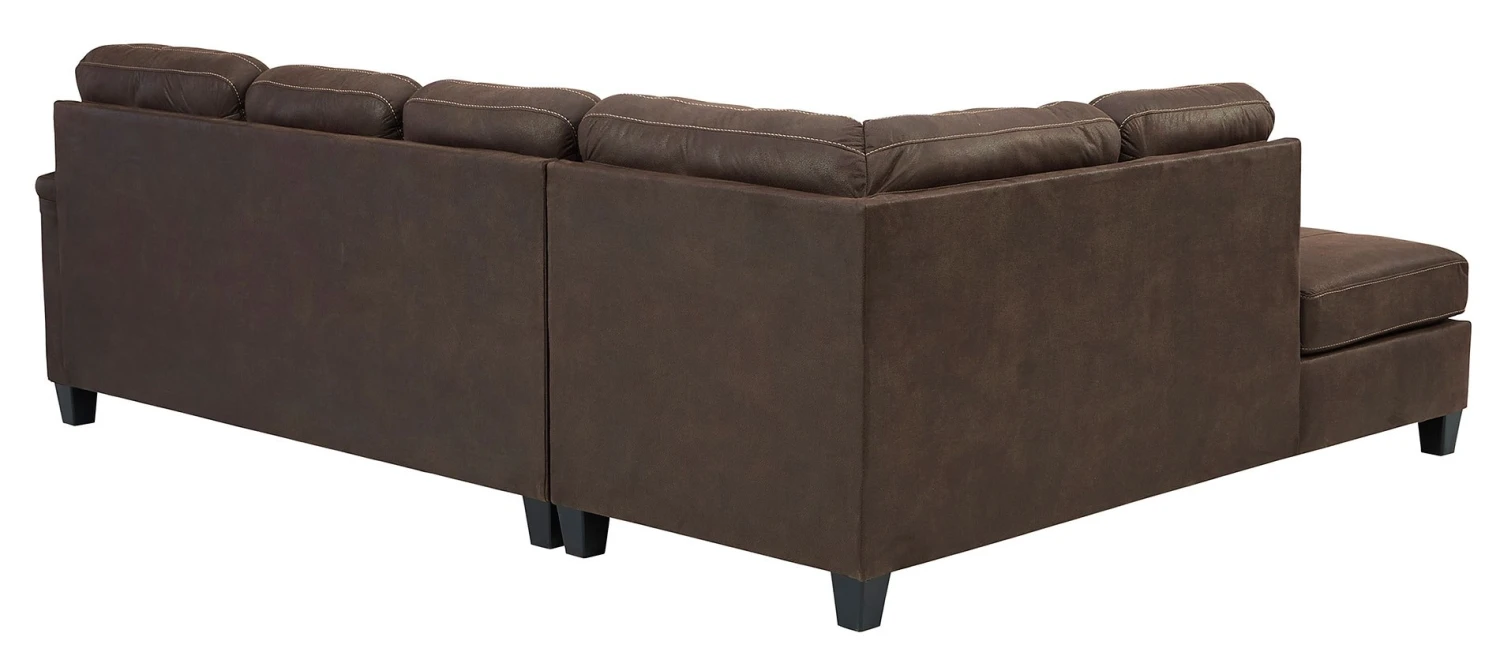 Navi Chestnut Left Chaise Sectional 3 Navi Chestnut Left Chaise Sectional - Image 3