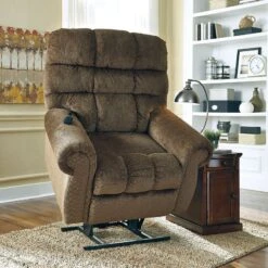 Ernestine Truffle Power Lift Recliner