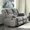 Tulen Gray Reclining Loveseat