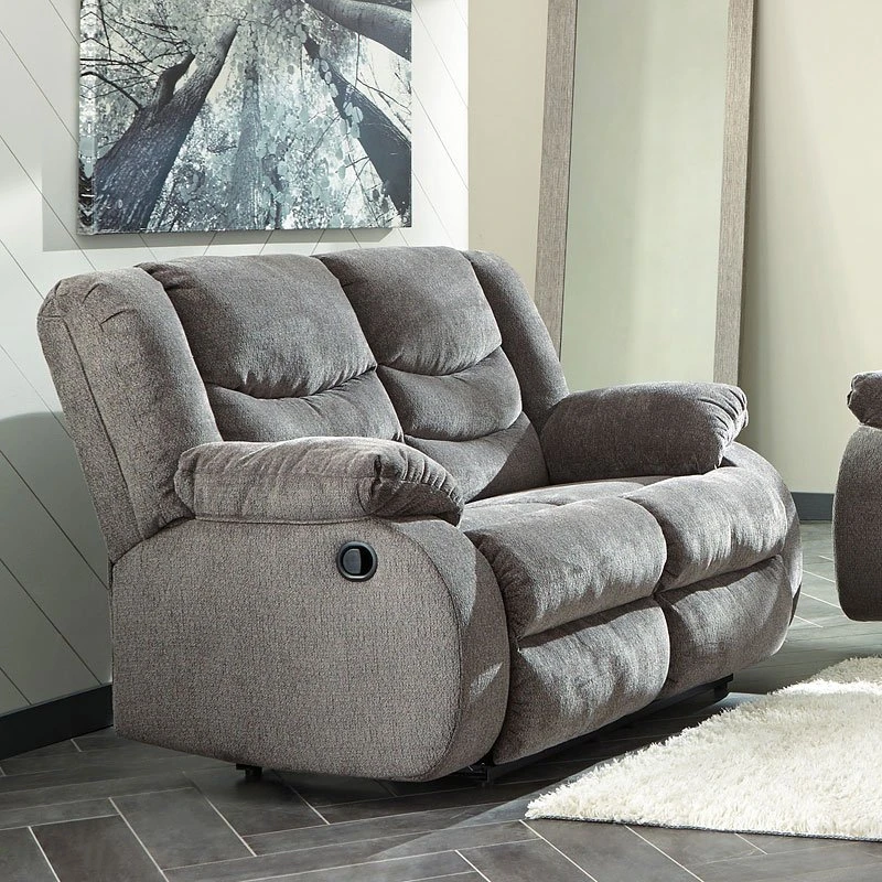 Tulen Gray Reclining Loveseat 1 Tulen Gray Reclining Loveseat