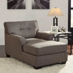 Tibbee Slate Chaise