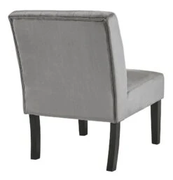 Hughleigh Accent Chair (Gray Velvet) -Signature Design by Ashley A3000299 chair 3
