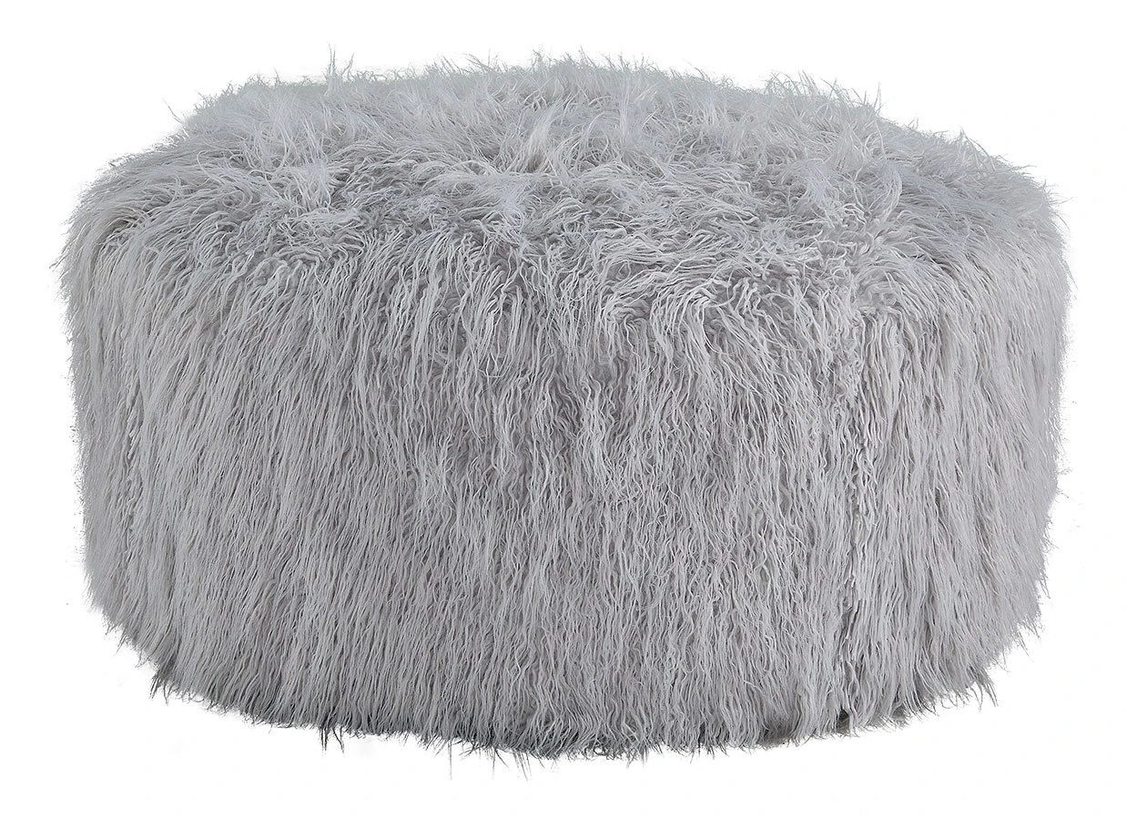 Galice Oversized Accent Ottoman (Light Gray) 2 Galice Oversized Accent Ottoman (Light Gray) - Image 2