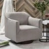 Phantasm Swivel Accent Chair (Putty)