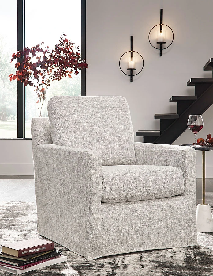 Nenana Next-Gen Nuvella Stone Swivel Glider Accent Chair 1 Nenana Next-Gen Nuvella Stone Swivel Glider Accent Chair