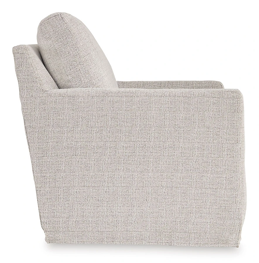 Nenana Next-Gen Nuvella Stone Swivel Glider Accent Chair 4 Nenana Next-Gen Nuvella Stone Swivel Glider Accent Chair - Image 4
