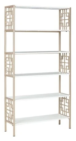Glenstone Bookcase (Champagne And White) -Signature Design by Ashley A4000174 bookcase 3