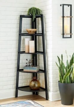 Bernmore Corner Shelf (Black)