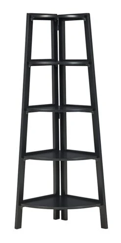Bernmore Corner Shelf (Black) -Signature Design by Ashley A4000304 shelf 3