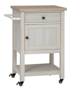 Boderidge Antique White Bar Cart -Signature Design by Ashley A4000333 bar cart 3