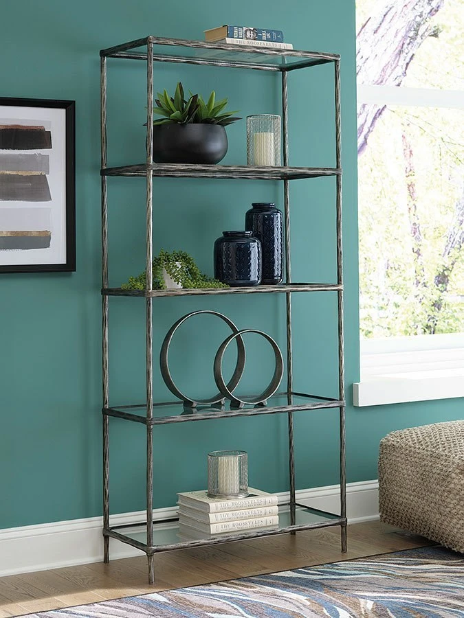 Ryandale Bookcase (Antique Pewter) 1 Ryandale Bookcase (Antique Pewter)