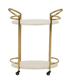 Tarica Bar Cart (Cream And Gold) 6 Tarica Bar Cart (Cream And Gold) -Signature Design by Ashley A4000502 bar cart 3