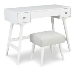 Thadamere Vanity W/ Stool (White) -Signature Design by Ashley B060 122 vanity 4