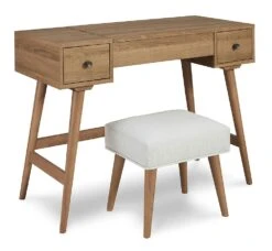 Thadamere Vanity W/ Stool (Light Brown) 10 Thadamere Vanity W/ Stool (Light Brown) -Signature Design by Ashley B060 22 vanity 4